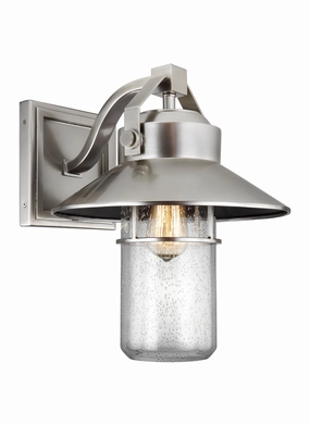 Boynton One Light Lantern Painted Brushed SteelOutdoor wall sconces with motion sensor