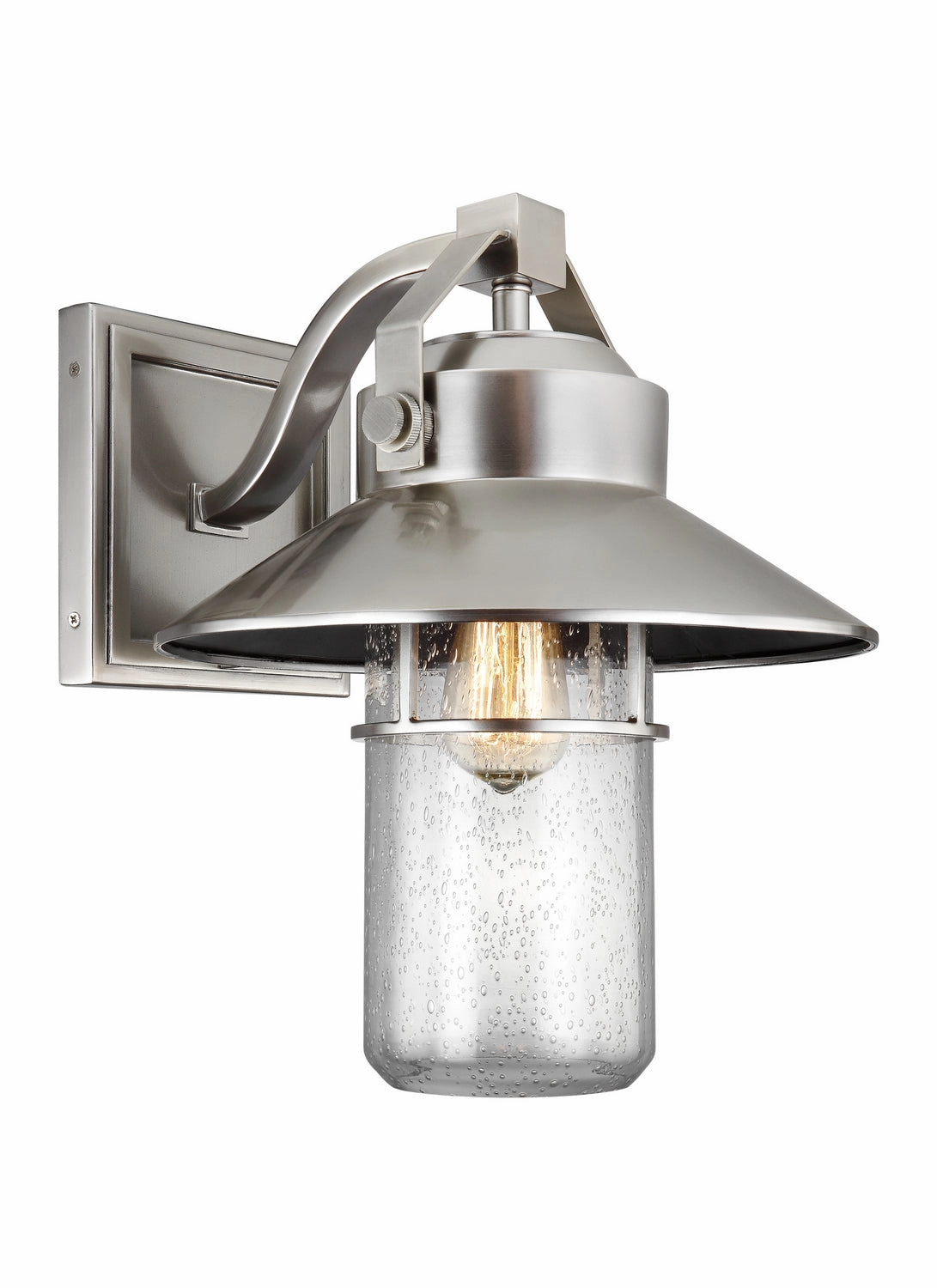 Boynton One Light Lantern Painted Brushed SteelOutdoor wall sconces with motion sensor