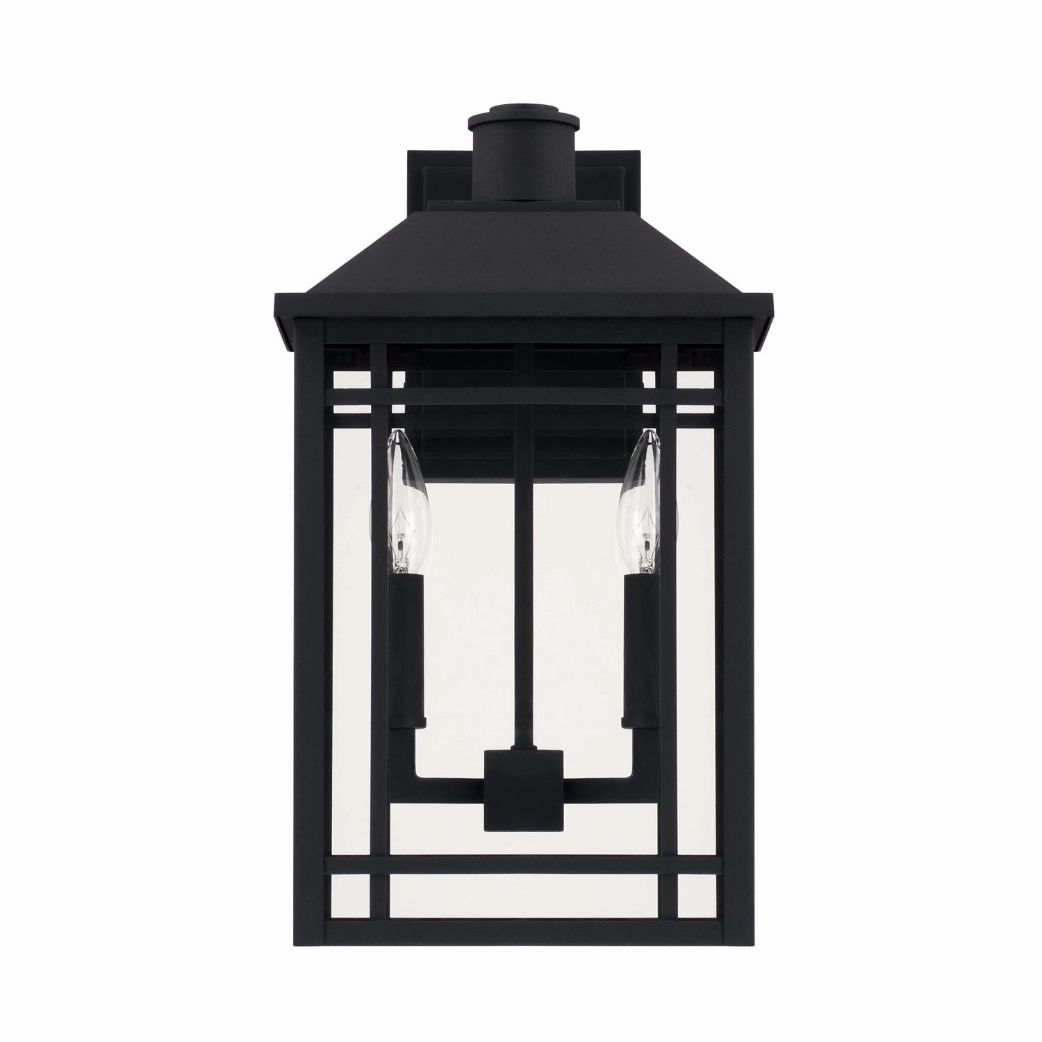 Braden Two Light Outdoor Wall Lantern BlackOutdoor wall sconces with motion sensor