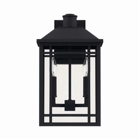 Braden Two Light Outdoor Wall Lantern BlackOutdoor wall sconces with motion sensor