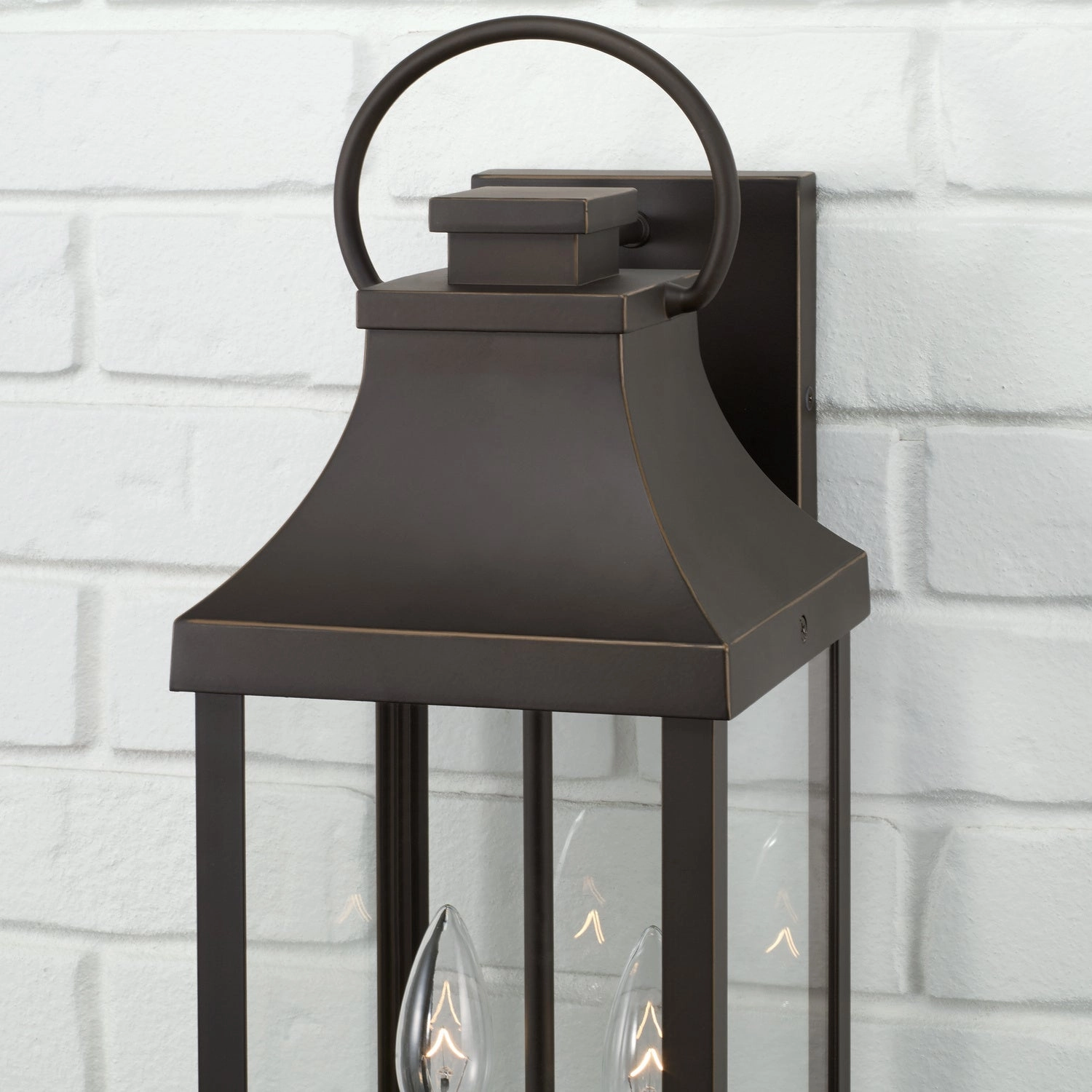Bradford Two Light Outdoor Wall Lantern Oiled Bronze