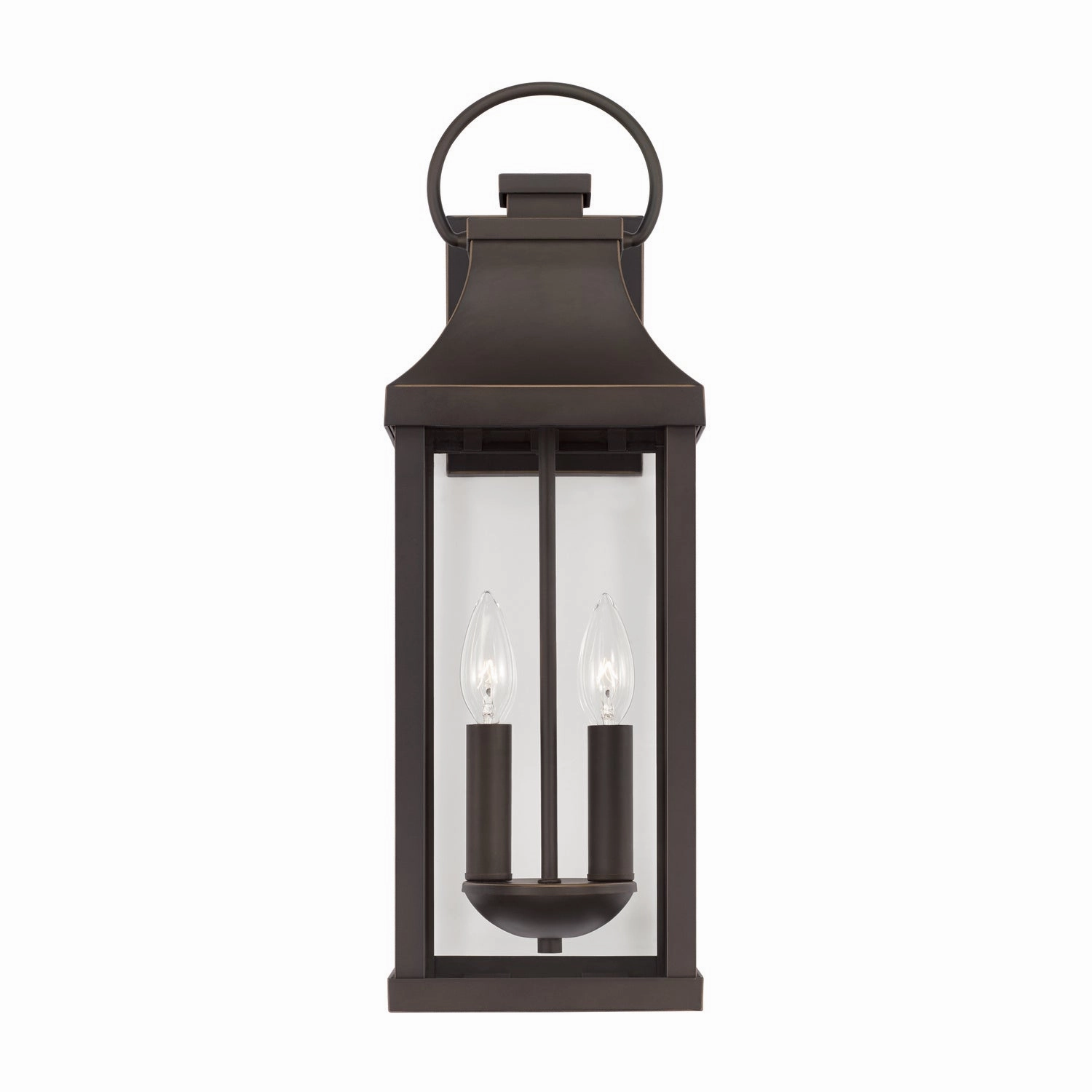Bradford Two Light Outdoor Wall Lantern Oiled Bronze