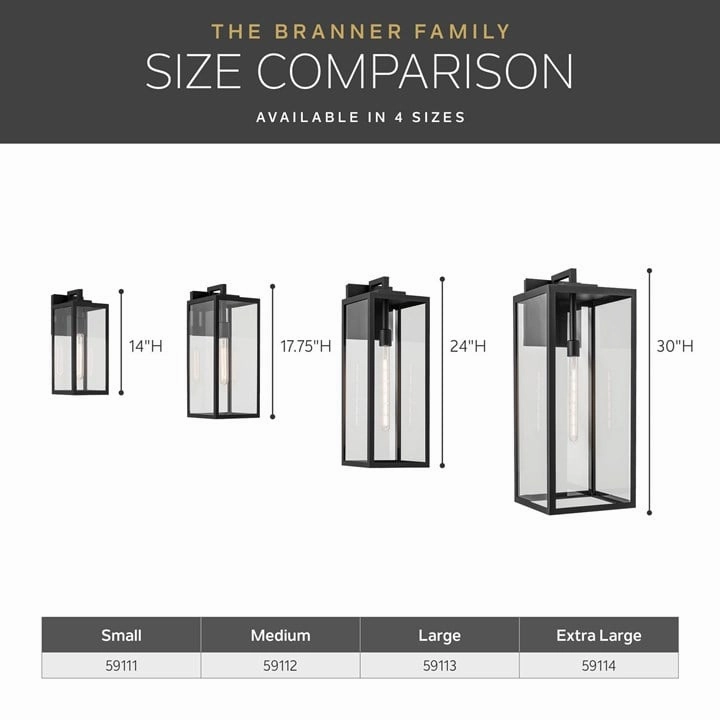 Branner 17.75" 1-Light Outdoor Wall Light