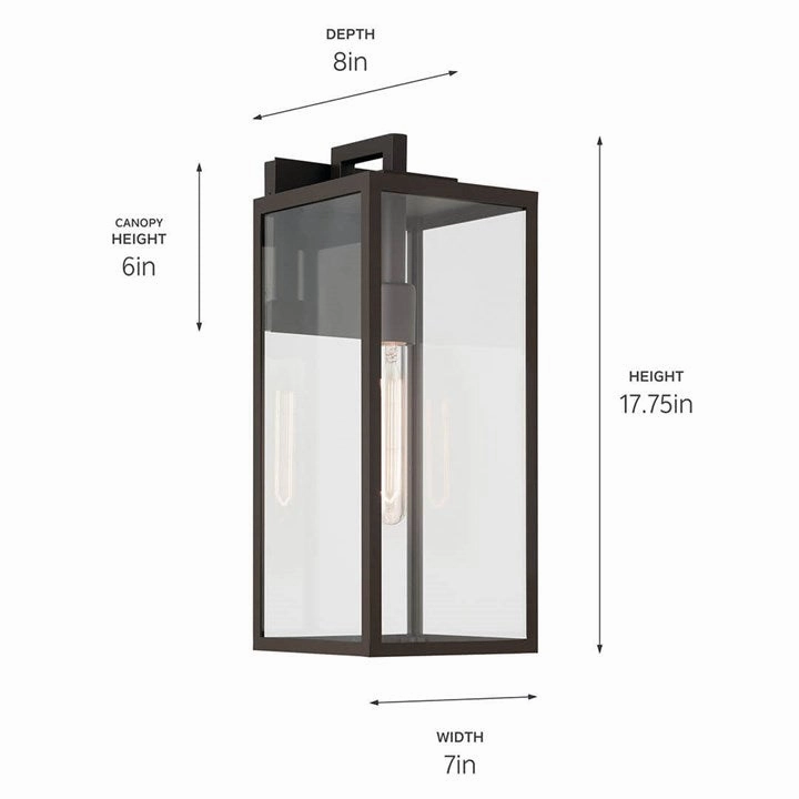 Branner 17.75" 1-Light Outdoor Wall Light