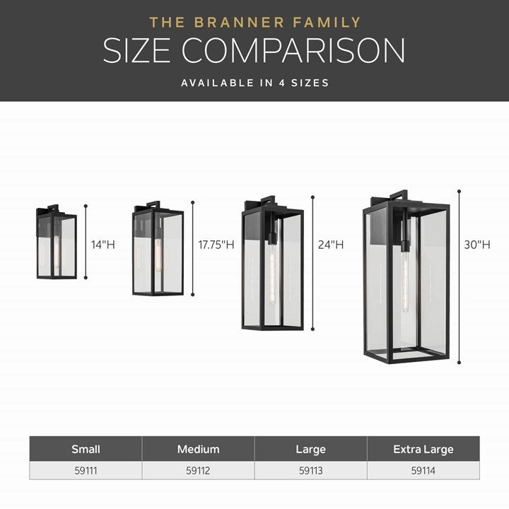 Branner 17.75" 1-Light Outdoor Wall Light