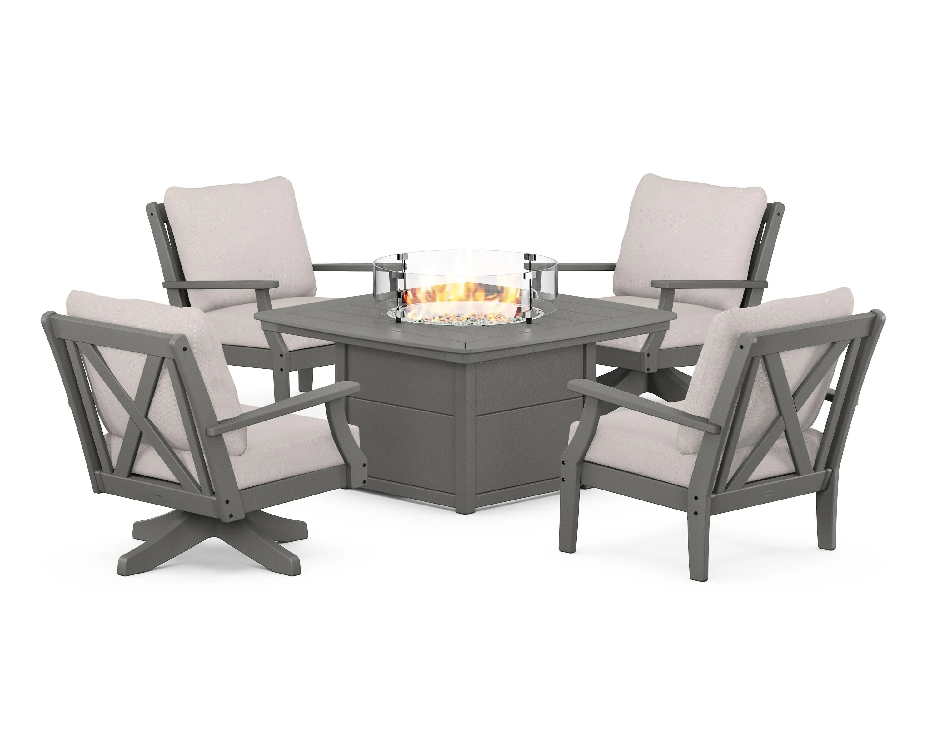 Braxton 5-Piece Deep Seating Set with Fire Tableoutdoor patio dining furniture set