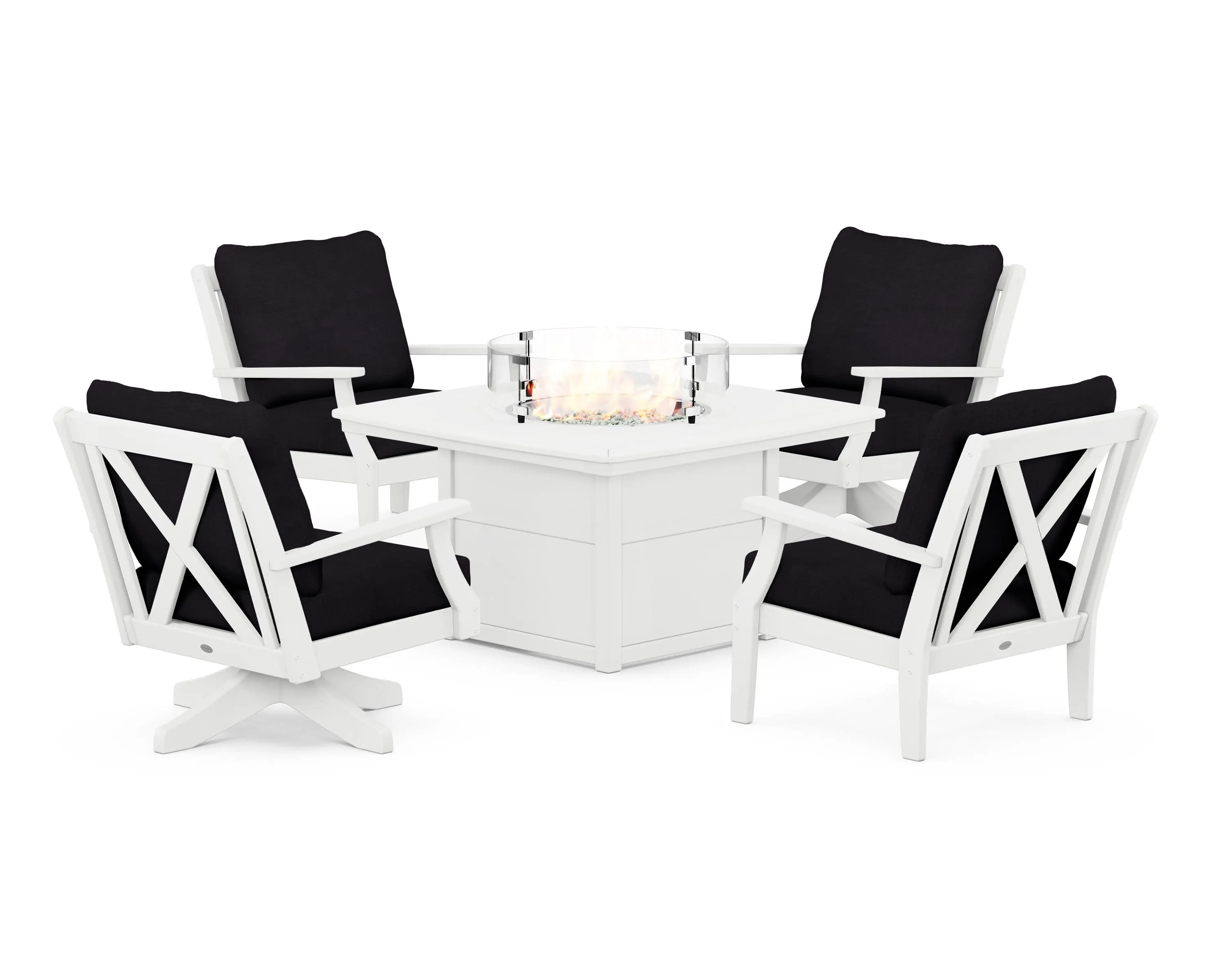 Braxton 5-Piece Deep Seating Set with Fire Table