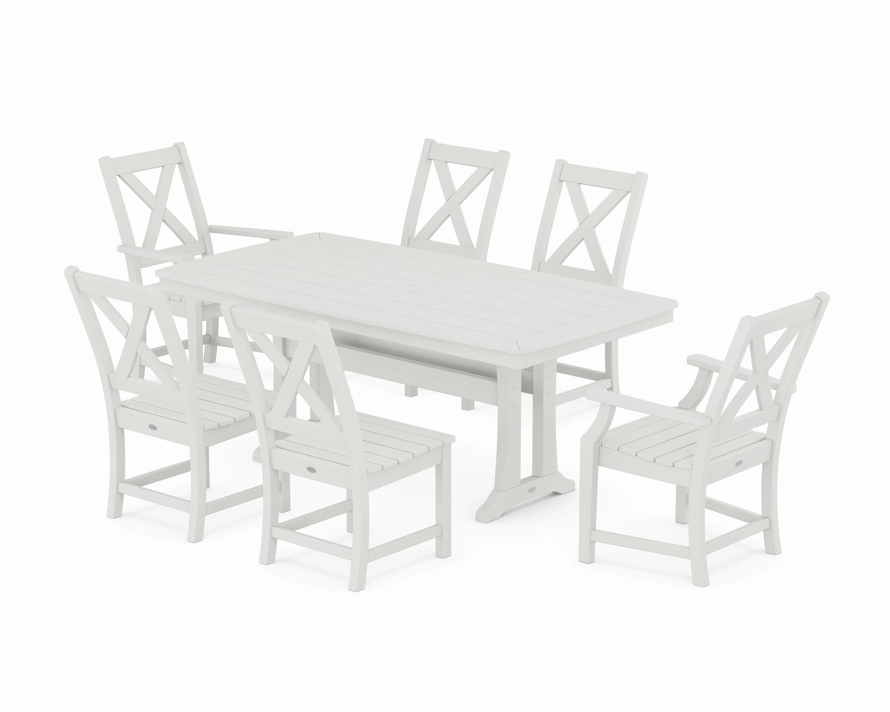 Braxton 7-Piece Dining Set with Trestle Legs