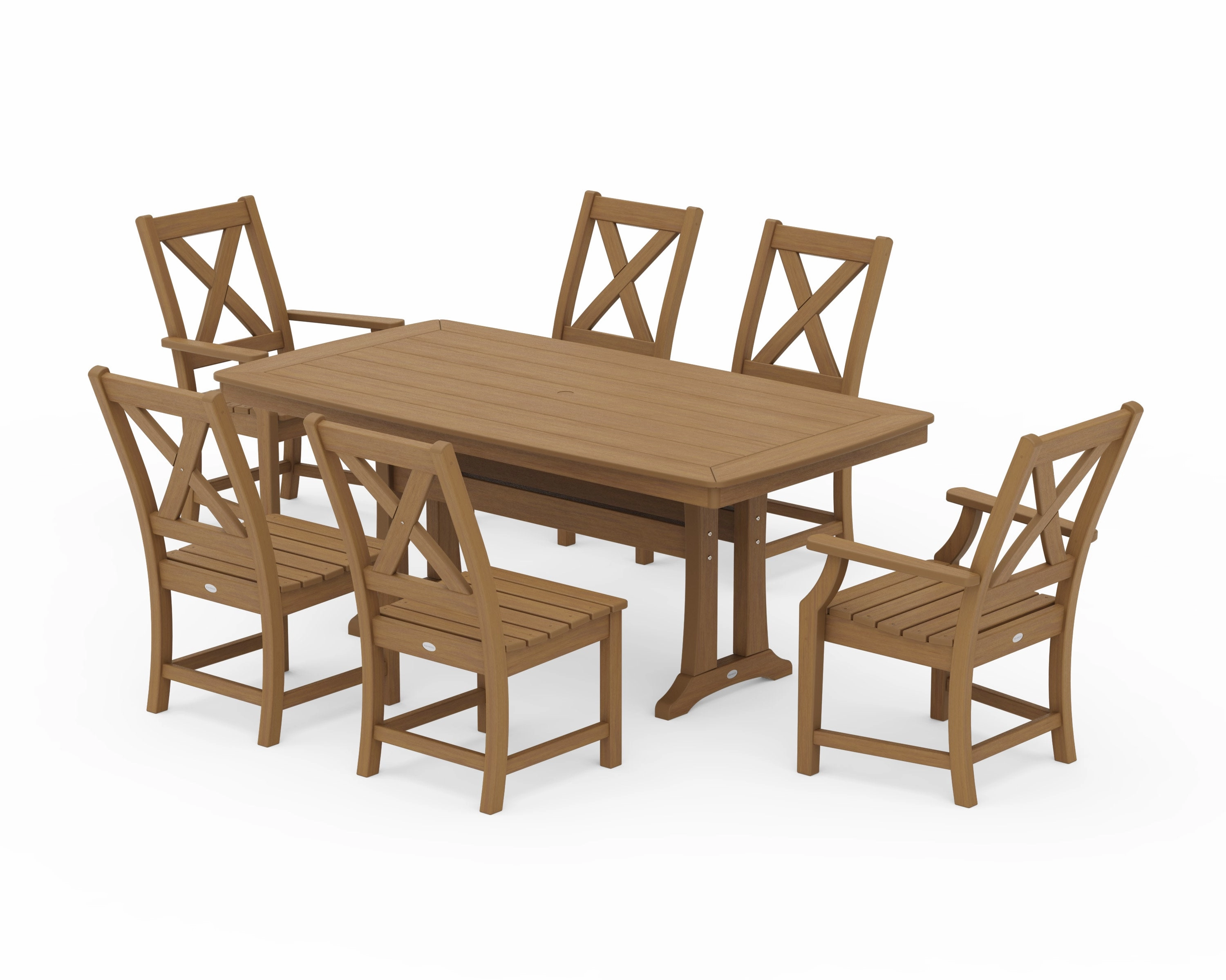 Braxton 7-Piece Dining Set with Trestle Legs