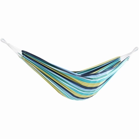Brazilian Style Cotton Hammock - Cayo Reef outdoor hammock with stand and canopy