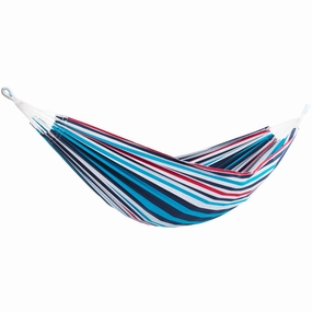 Brazilian Style Cotton Hammock - Denim outdoor hammock with stand and canopy
