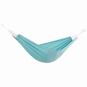 Brazilian Style Polyester Hammock - Aqua outdoor hammock with stand and canopy