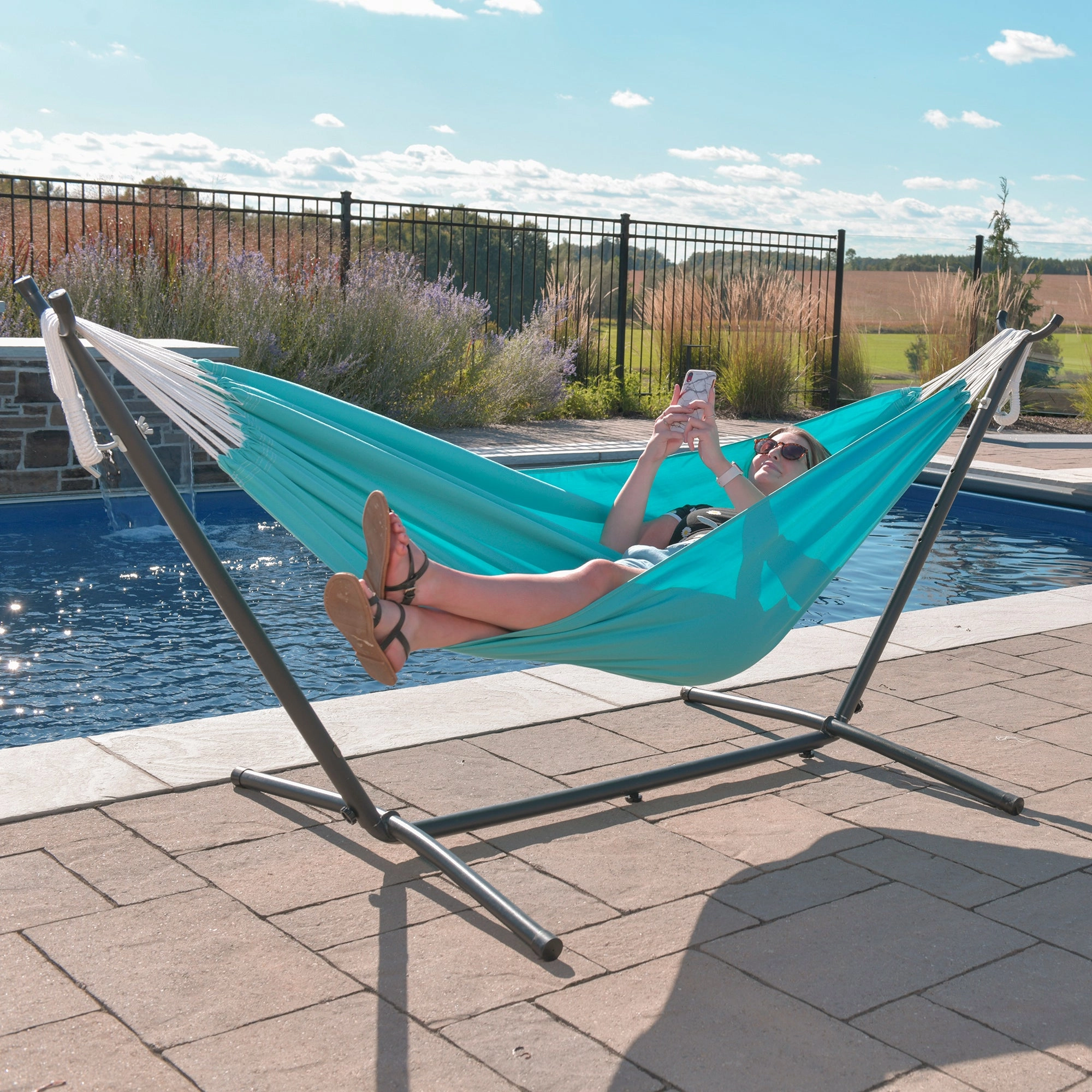 Brazilian Style Sunbrella Hammock - Aruba