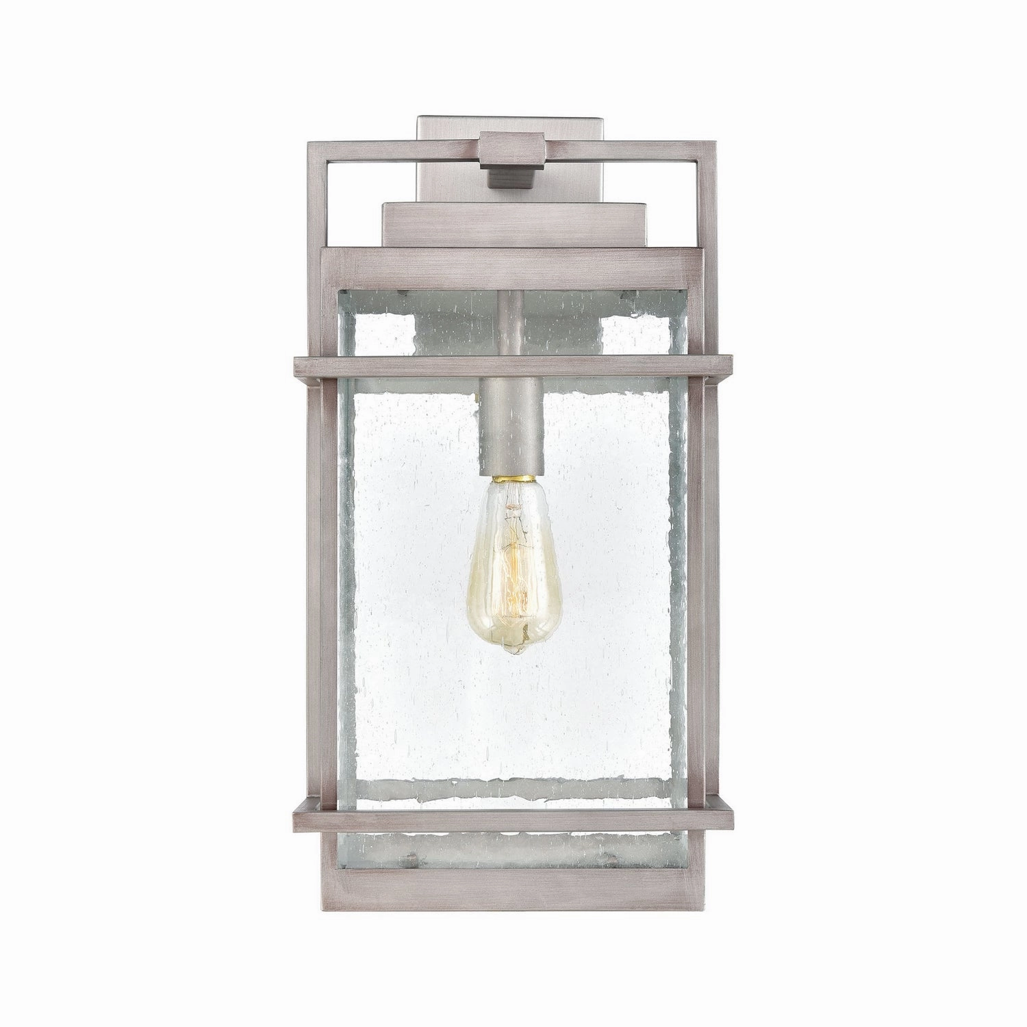 Breckenridge One Light Outdoor Wall Sconce Weathered Zinc