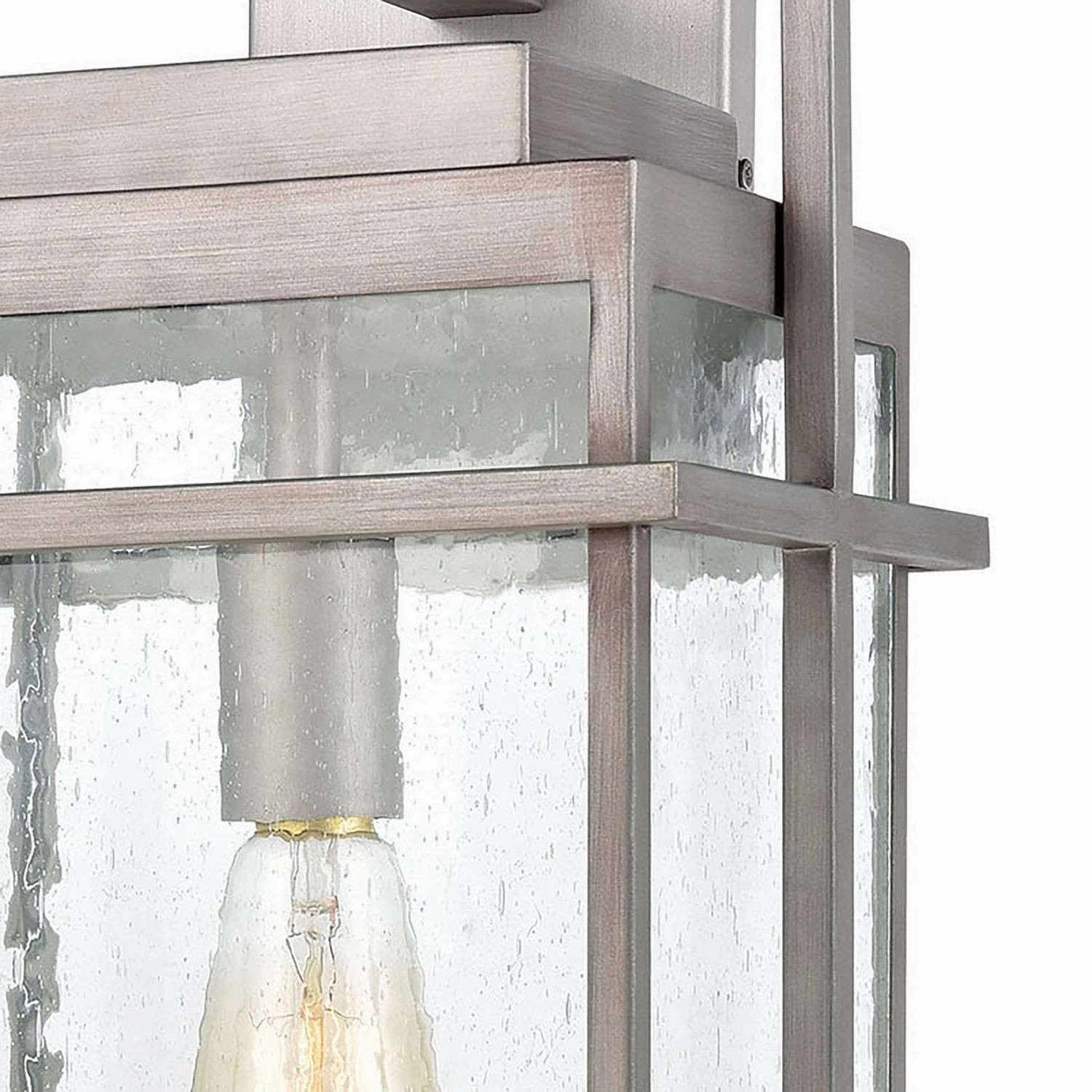 Breckenridge One Light Outdoor Wall Sconce Weathered Zinc