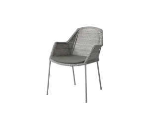 Breeze chair, stackableoutdoor dining chair with armrests