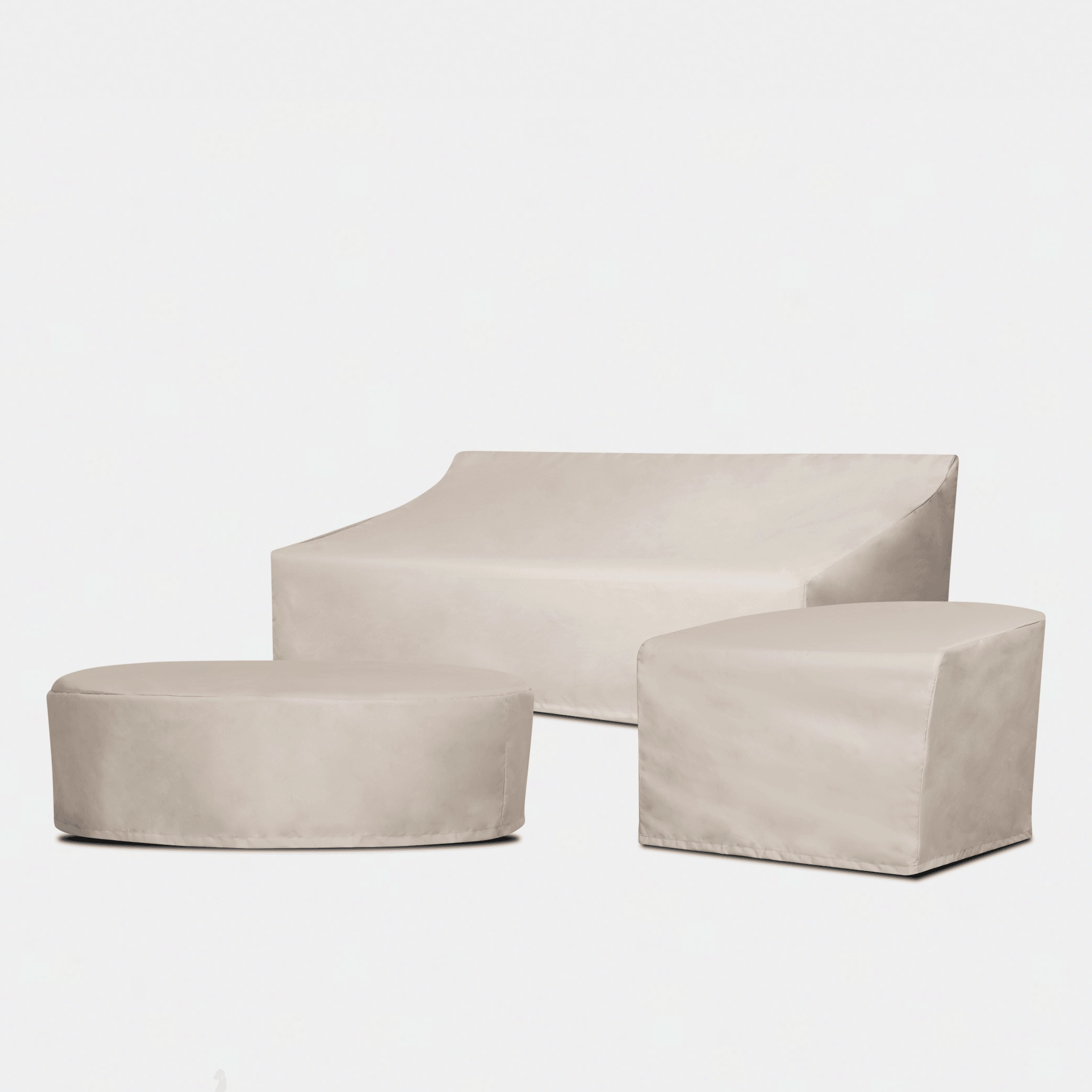 Breeze Xl Aluminum 2 Seat Armless Sofa - Weather Cover