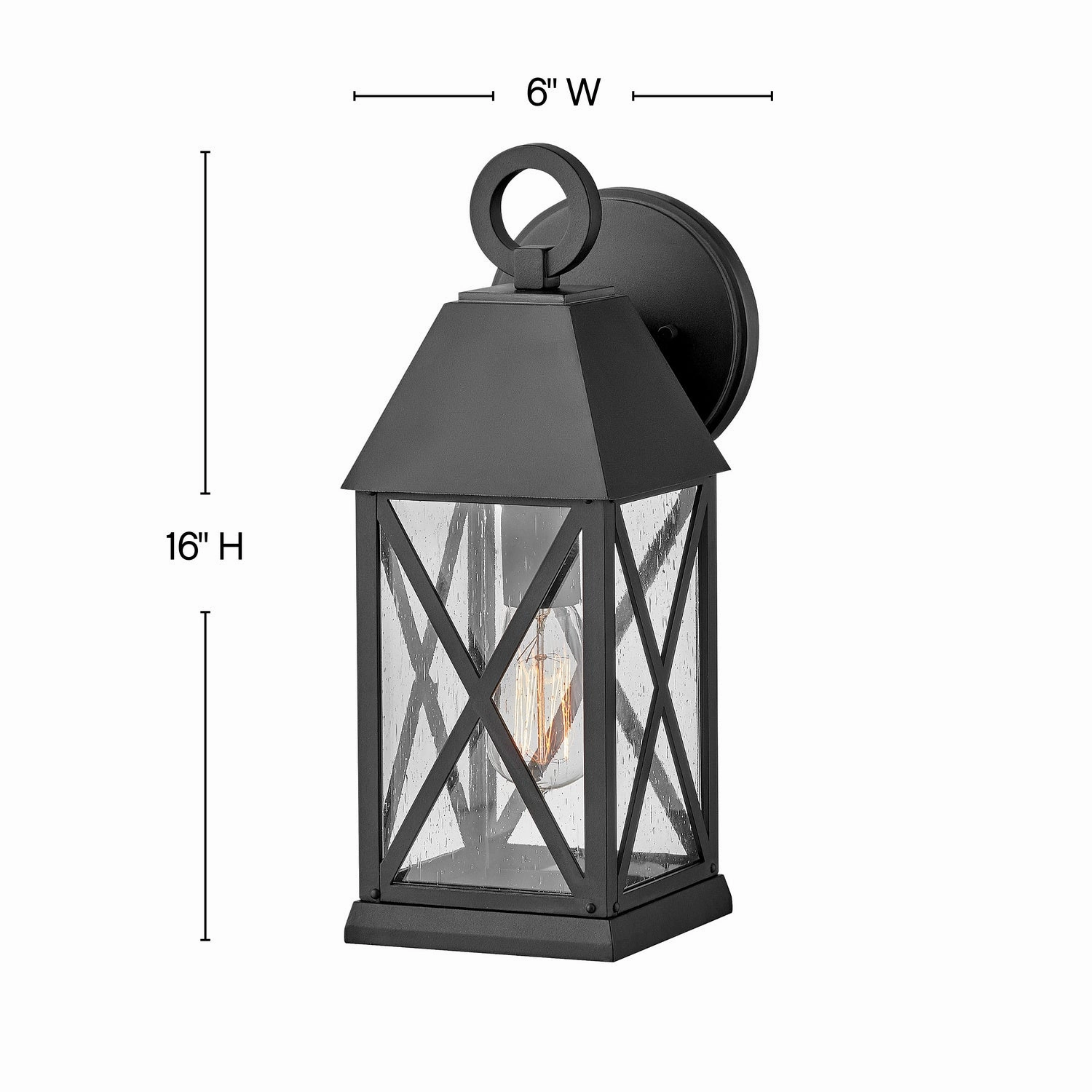 Briar LED Wall Mount Museum Black