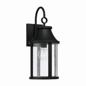 Bridger One Light Outdoor Wall Lantern BlackOutdoor wall sconces with motion sensor