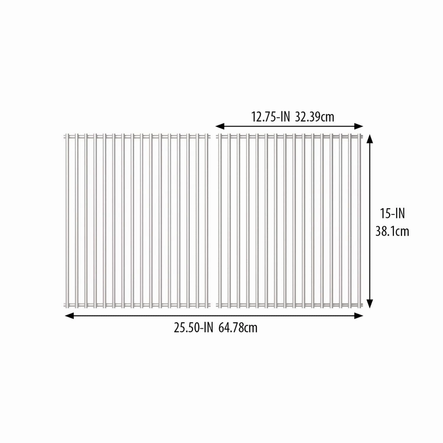 Broil King 2pcs Signet/Crown Solid Stainless Steel Cooking Grid 18652