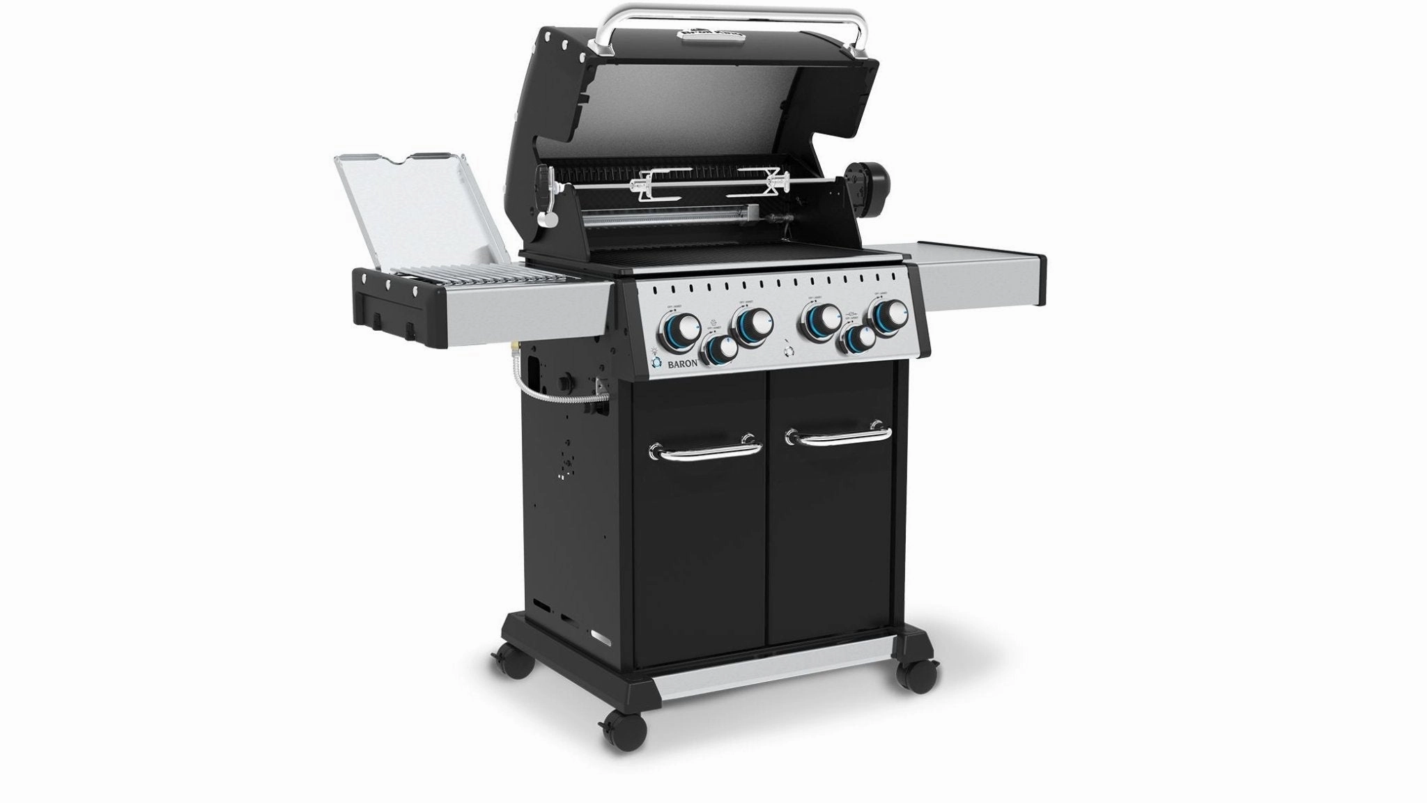 Broil King Baron Gas BBQ 490 IR outdoor kitchen cooking station with sink