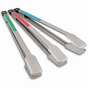 Broil King BARON Stainless Steel 3 Packed Colored Grill Tong - 64312Stainless steel BBQ tool set