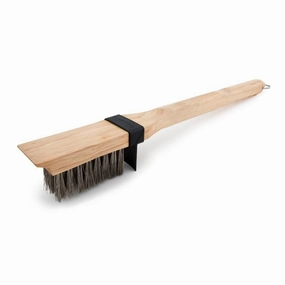 Broil King BBQ Deep Bristle Grill Brush Wood outdoor kitchen cooking station with sink