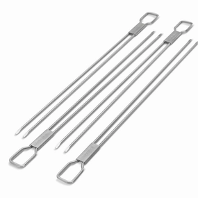 Broil King BBQ Dual Prong Skewers outdoor kitchen cooking station with sink