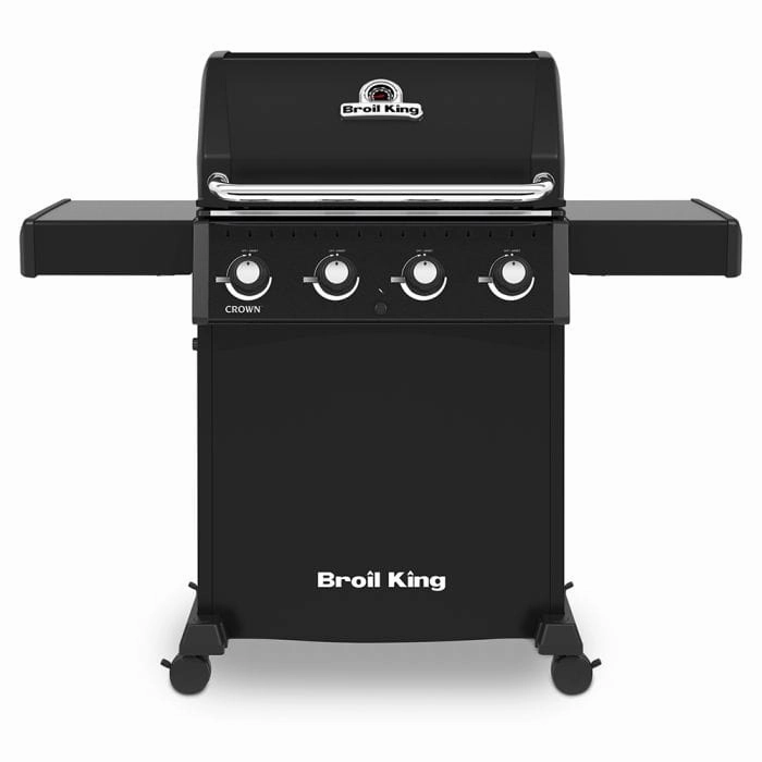 Broil King Crown 410 Gas Grill with 4 Patented Dual-Tube Burners compact BBQ grill for small spaces