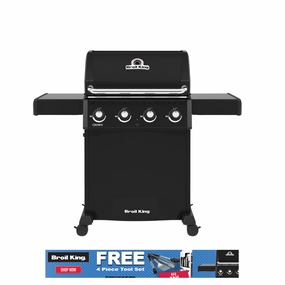 Broil King Crown Gas BBQ 410 outdoor kitchen cooking station with sink