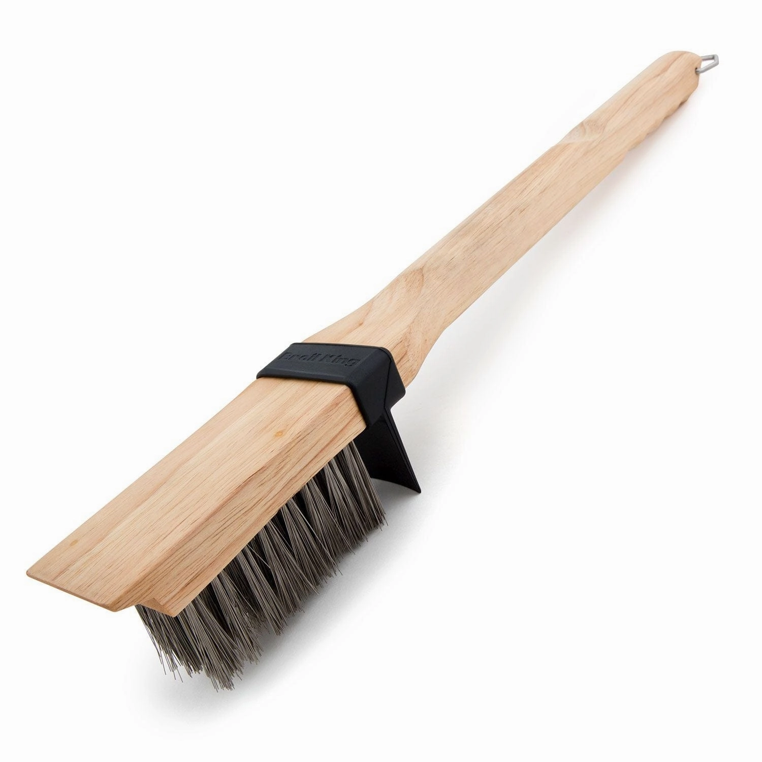 Broil King Heavy and Long Stainless Steel Bristles Wood Grill Brush - 65229