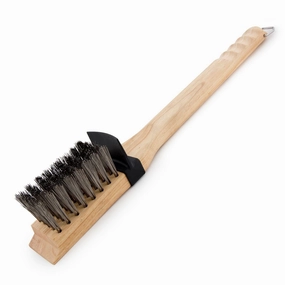 Broil King Heavy and Long Stainless Steel Bristles Wood Grill Brush - 65229Stainless steel BBQ tool set