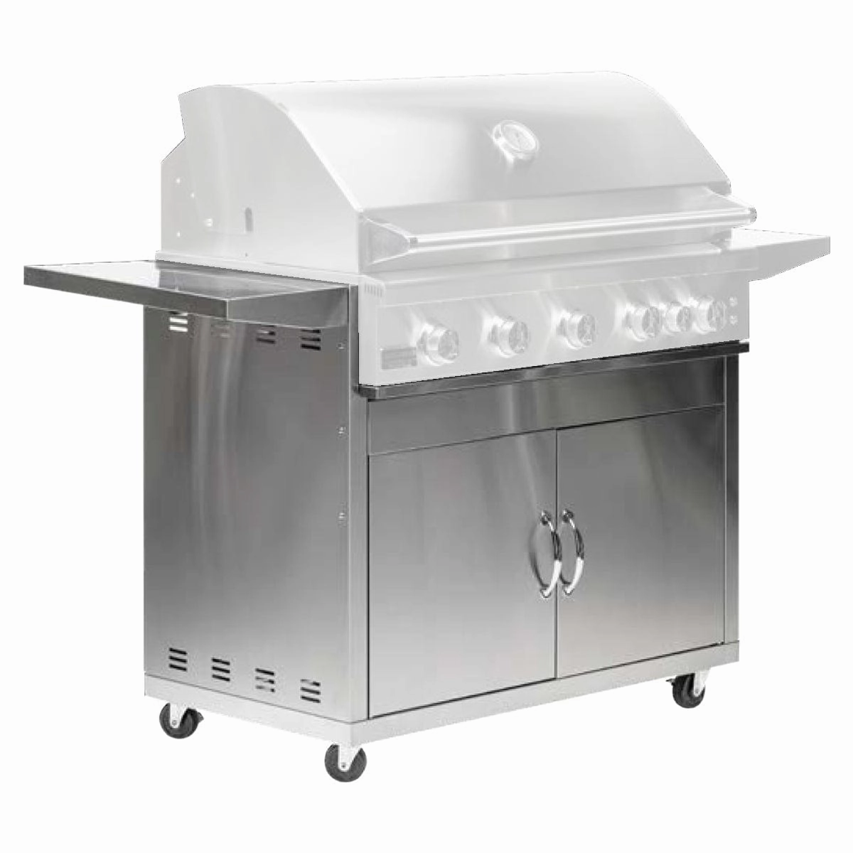 BroilMaster 40-inch Stainless Steel Freestanding Grill Cart BSACT40Stainless steel BBQ tool set