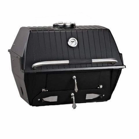 BroilMaster C3 Charcoal Grill Head stainless steel BBQ grill with side table