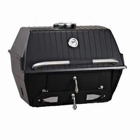 BroilMaster C3 Charcoal Grill Head stainless steel BBQ grill with side table