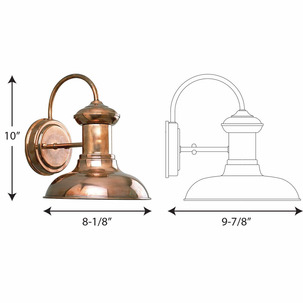 Brookside One Light Wall Lantern Cognac