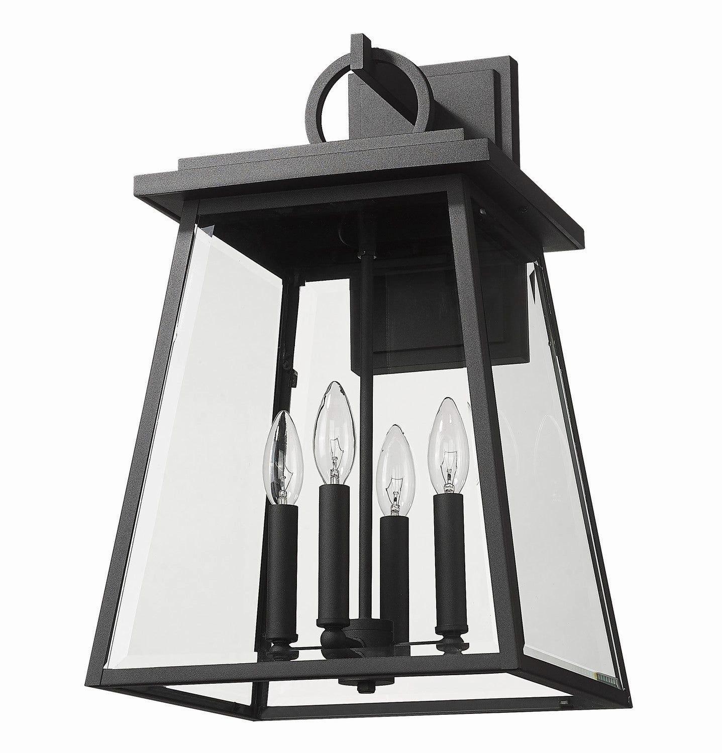 Broughton Four Light Outdoor Wall Light Black