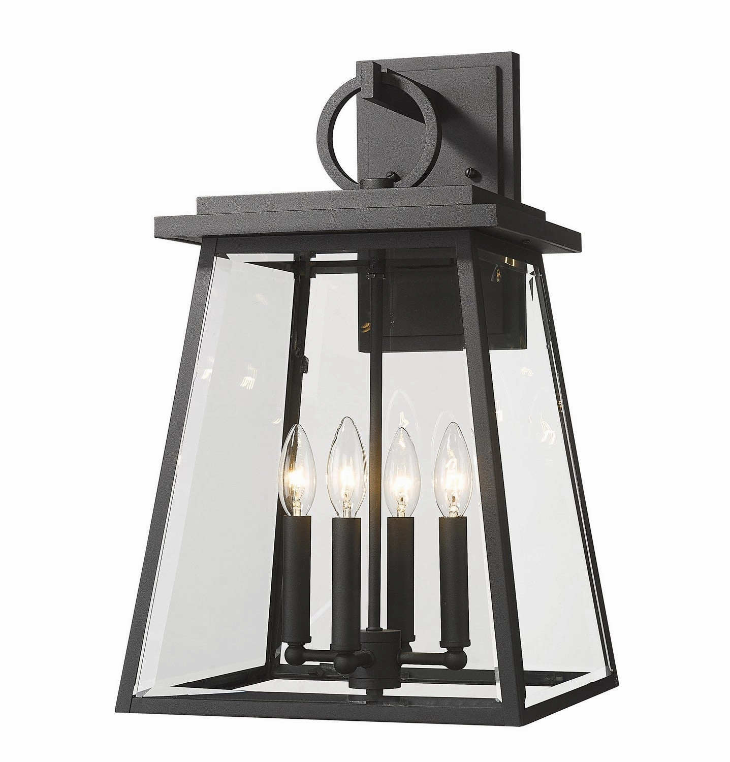 Broughton Four Light Outdoor Wall Light BlackOutdoor wall sconces with motion sensor