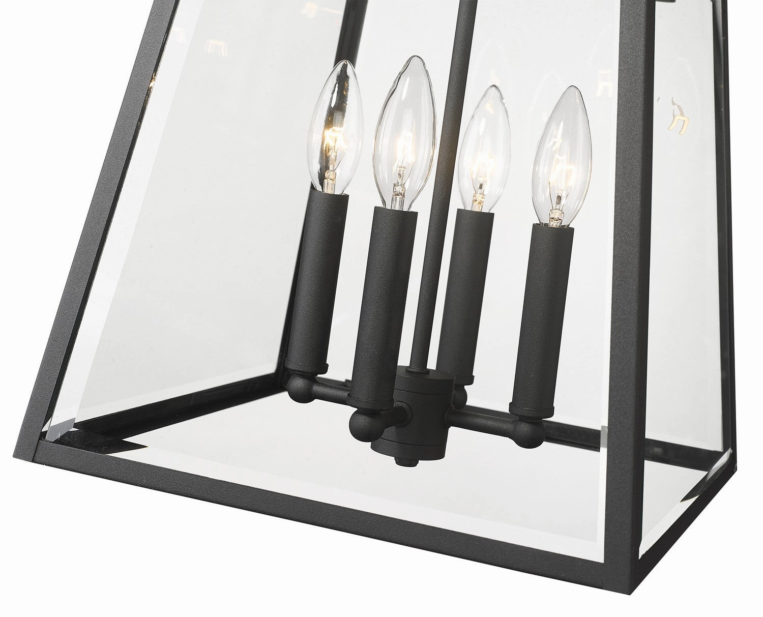 Broughton Four Light Outdoor Wall Light Black