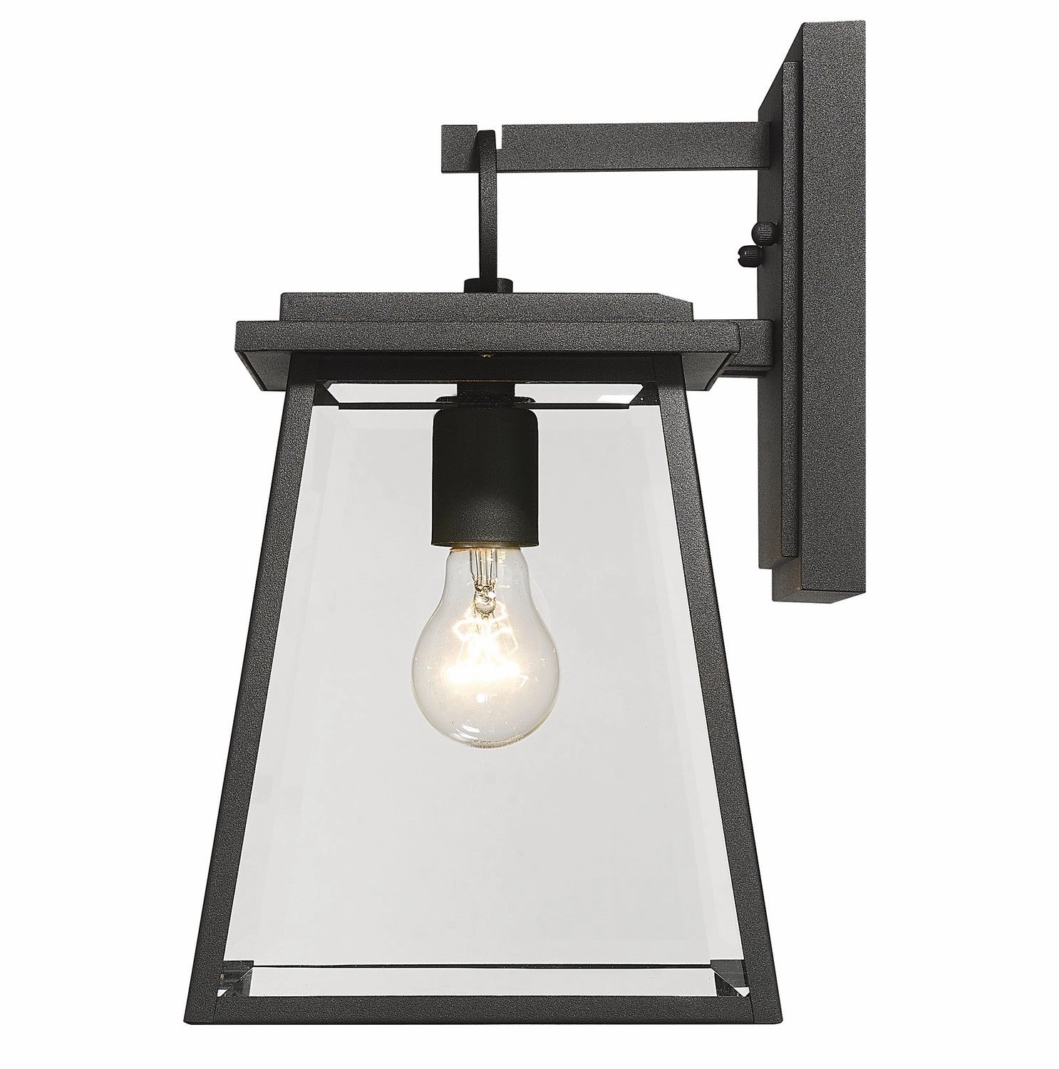 Broughton One Light Outdoor Wall Light Black