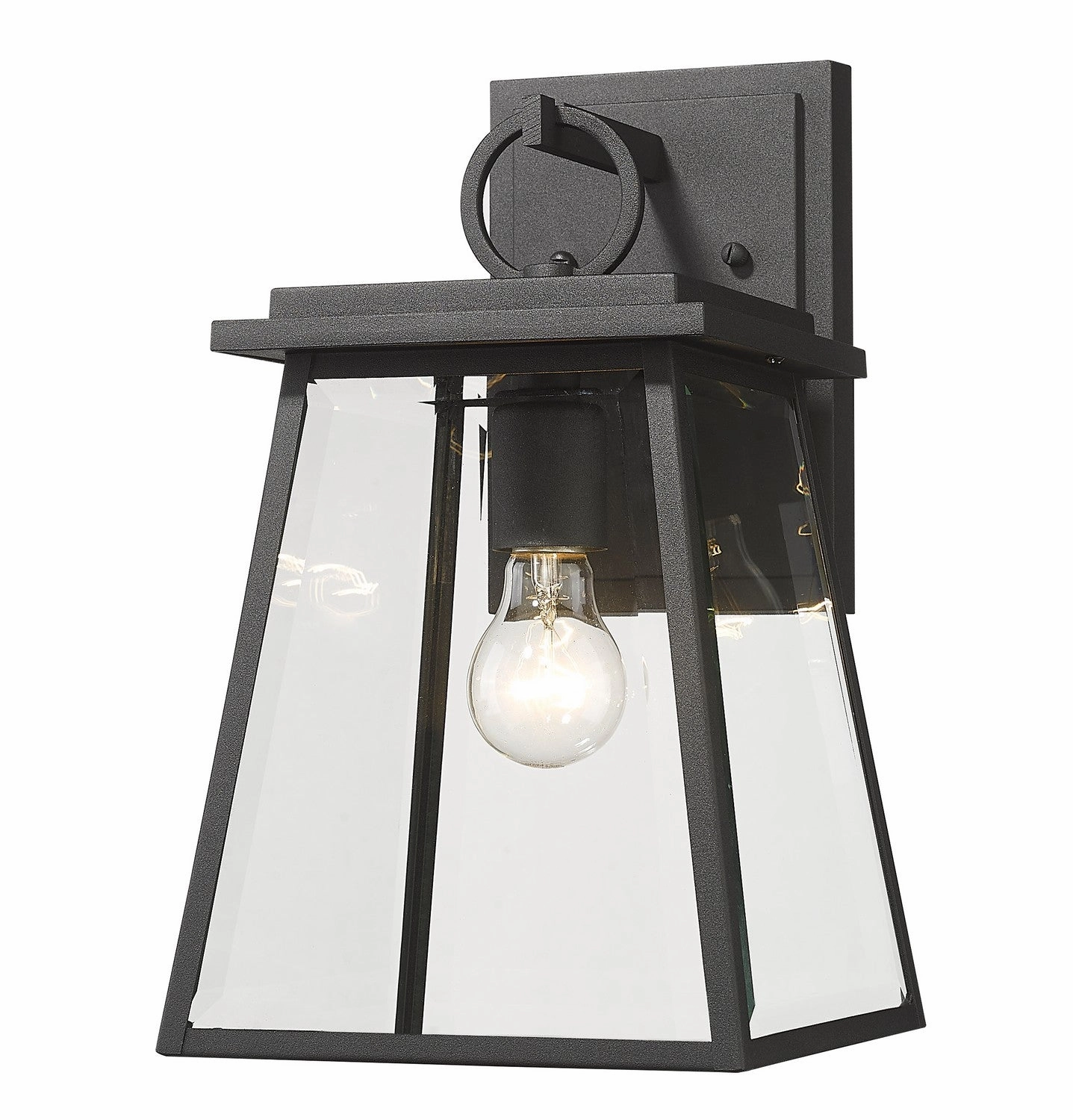 Broughton One Light Outdoor Wall Light BlackOutdoor wall sconces with motion sensor