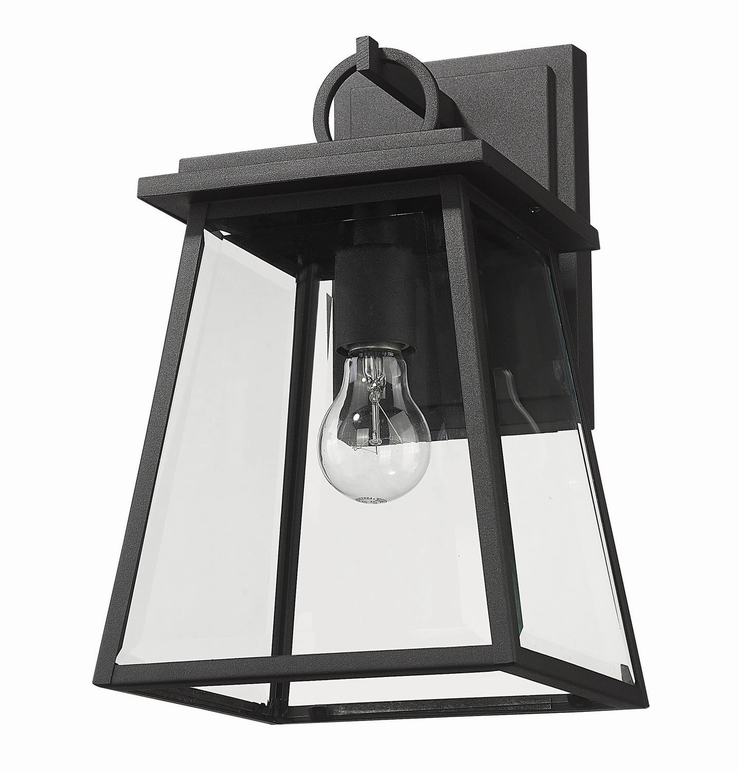 Broughton One Light Outdoor Wall Light Black