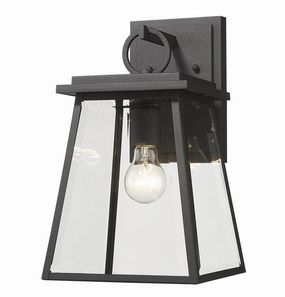 Broughton One Light Outdoor Wall Light BlackOutdoor wall sconces with motion sensor