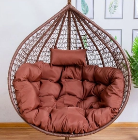 Brown Cushion for Single Seater Hanging Egg Chairthick cushion for outdoor egg chair