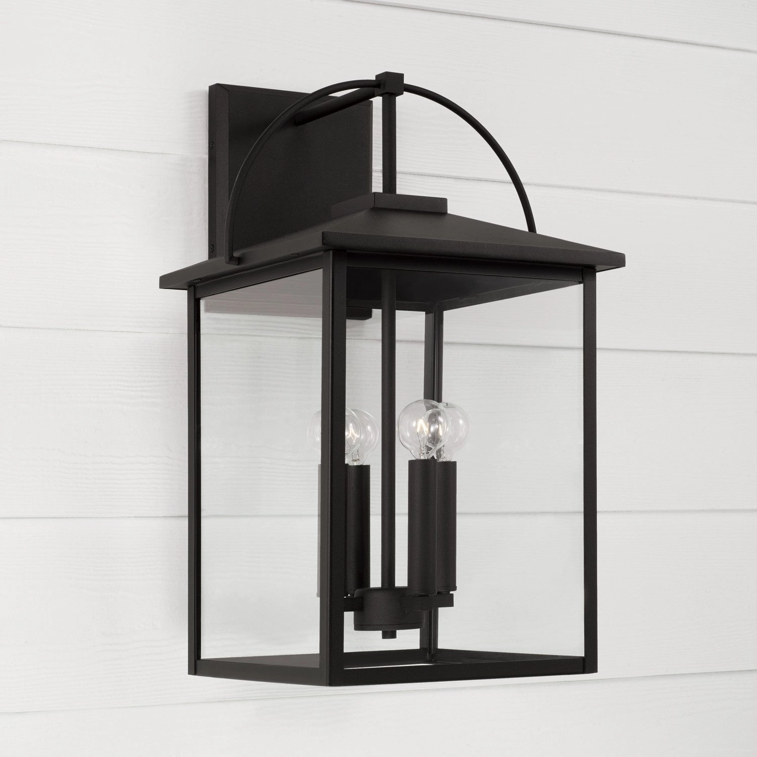 Bryson Four Light Outdoor Wall Lantern Black