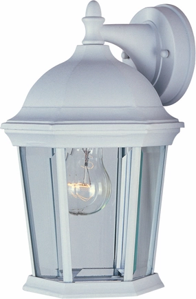 Builder Cast One Light Outdoor Wall Lantern WhiteOutdoor wall sconces with motion sensor