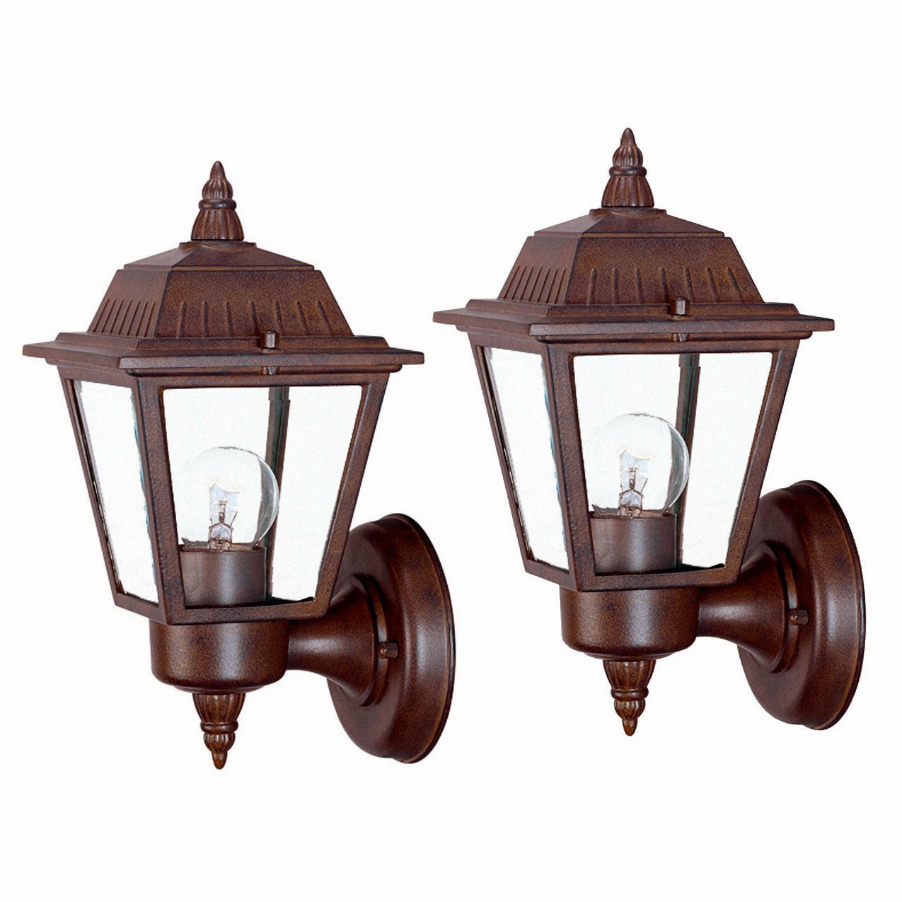 Builder's Choice Upward Outdoor Wall Light (2 Pack)
