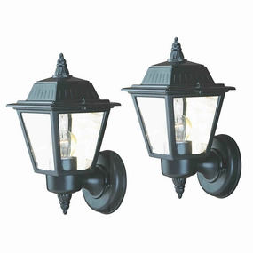 Builder's Choice Upward Outdoor Wall Light (2 Pack)Weatherproof outdoor lighting