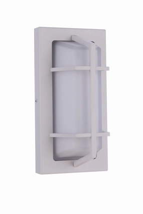 Bulkhead Rectangular One Light Outdoor Bulkhead Textured WhiteOutdoor wall sconces with motion sensor
