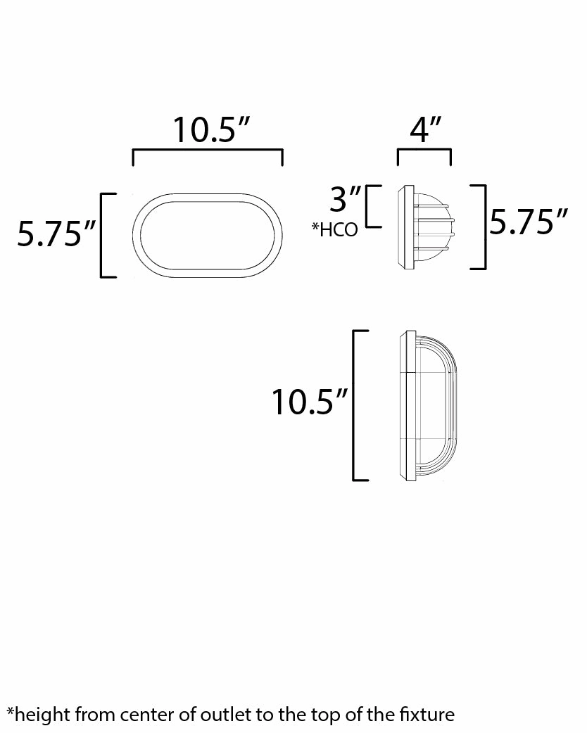 Bulwark LED Outdoor Wall Sconce Black